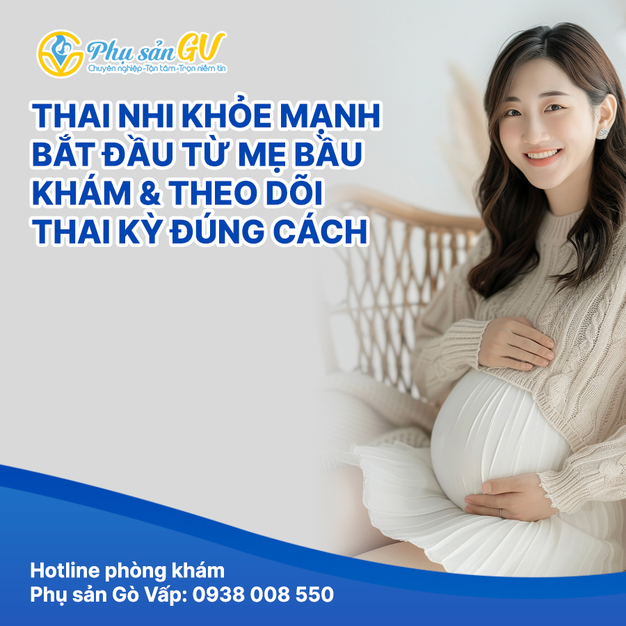 >Thai nhi khỏe mạnh bắt đầu từ mẹ bầu khám và theo dõi thai kỳ đúng cách
